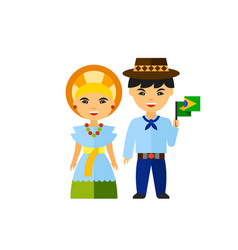 Brazil Traditional Costumes Icon