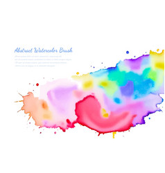 Multicolor Splash Watercolor Paint Blot