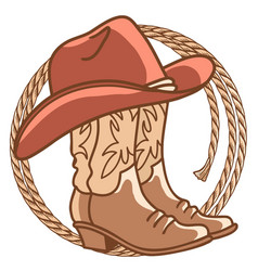 Cowboy boot symbol Royalty Free Vector Image - VectorStock