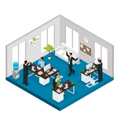 Isometric Stress At Work Concept