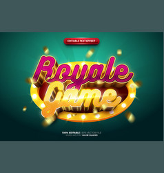 New Royale Game Badge 3d Editable Text Effect