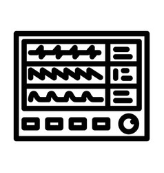 Vital Signs Monitor Ambulance Line Icon