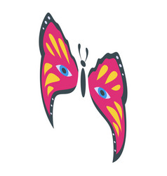 Butterfly Face Painting Icon Isometric