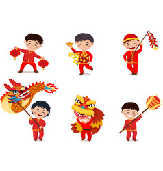 Happy Chinese Lunar New Year Cute Asian Chinese