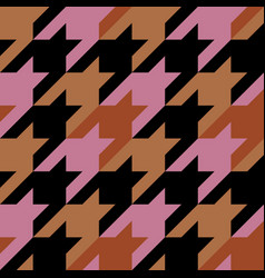 Houndstooth Classic Pattern For Fabric Wallpaper