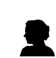 Silhouette Face Woman Close Up