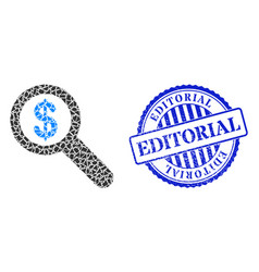 Shard Mosaic Financial Audit Icon With Editorial