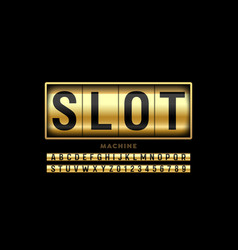 Slot Machine Style Font