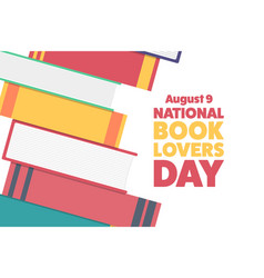 National Book Lovers Day August 9 Holiday