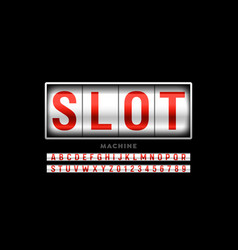 Slot Machine Style Font