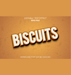 Biscuit Editable Text Effect 3d Font Style Use