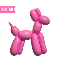 Inflated 3d Balloon Dog Figure Abstract