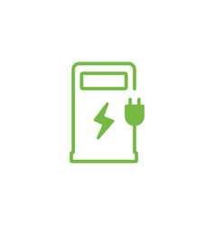 Green Charging Point Station For Hybrid Car