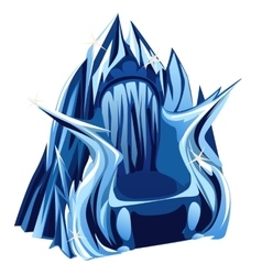 Royal Gothic Throne Of Ice Image In Cartoon Style