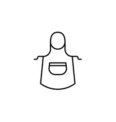 Apron Line Art Icon Design Template