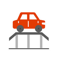 Car On Bridge Icon