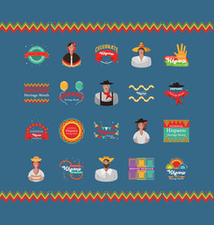 National Hispanic Heritage Month Icons Bundle