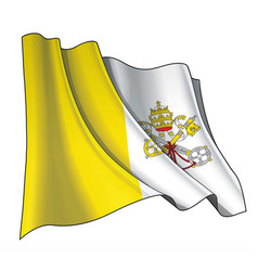 Waving Flag Of Vatican City