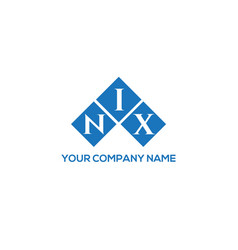 Nix Letter Logo Design On White Background