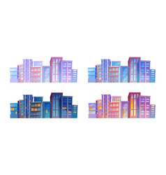 Skyscrapers And Buildings Of City Different Time