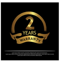 Two Years Warranty Golden Label