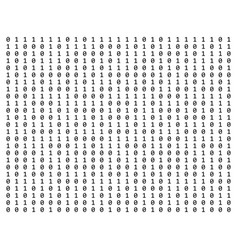 0 1 code isolated on white background texture Vector Image