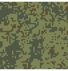 Pixel camo seamless pattern green forest Vector Image