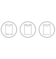 Set Of Large Envelope Icons Envelope Line Icon