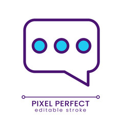 Speech Balloon Pixel Perfect Rgb Color Icon