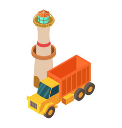 Beacon Construction Icon Isometric Yellow