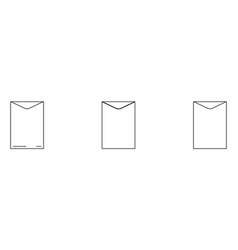 Set Of Large Envelope Icons Envelope Line Icon