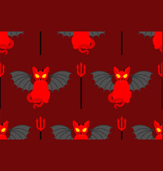 Devil Cat Pattern Seamless Satan Pet Background