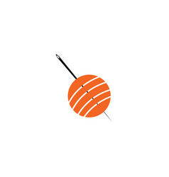 Ball Needle Logo Design Sewing