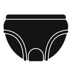 Black Underwear Icon Simple Style