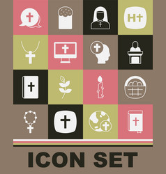 Set Holy Bible Book Basket With Easter Eggs