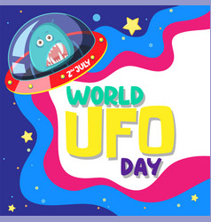 World Ufo Day Poster Design