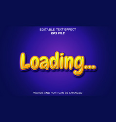 Loading Text Effect 3d Editable Text Template