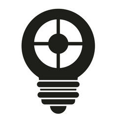 Research Bulb Icon Simple Digital Report