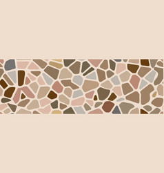 Light Brown Seamless Pebble Mosaic Organic Floor