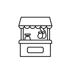 Butcher Shop Line Art Icon Design Template