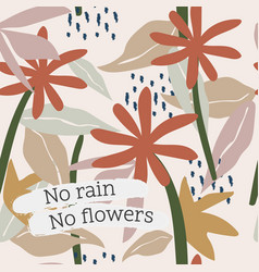 Cute Instagram Post Template No Rain Flowers