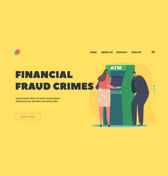 Financial Fraud Crimes Landing Page Template