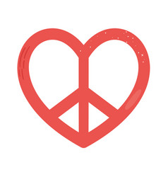 Heart Peace Symbol