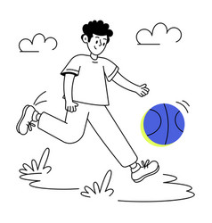 Playing Basketball