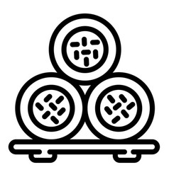 Sushi Roll Stand Icon Outline Style