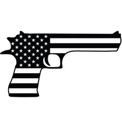 Pistol Flag American United States Country