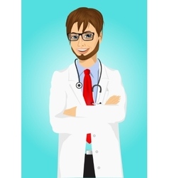 Experienced Male Doctor Posing