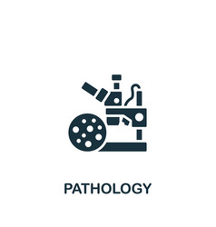 Pathology Icon Monochrome Simple Sign From