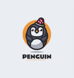 Logo Penguin Simple Mascot Style