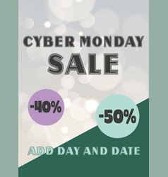 Cyber Monday Sale Flyer Poster Design